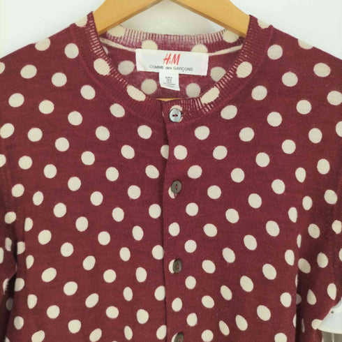 エイチアンドエムコムデギャルソン H&M COMME des GARCONS ドット柄 ウールニットカーディガン レディース import:S