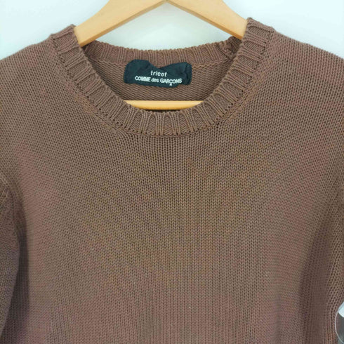 トリココムデギャルソン tricot COMME des GARCONS AD1994 90S 裾総柄切替 クルーネックコットンニット レディース