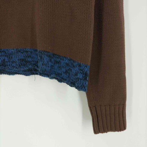 トリココムデギャルソン tricot COMME des GARCONS AD1994 90S 裾総柄切替 クルーネックコットンニット レディース