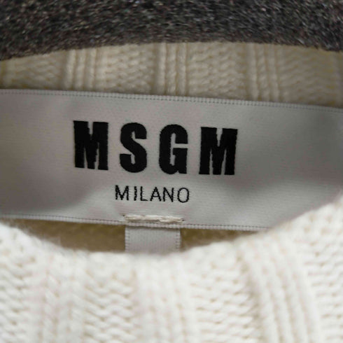 エムエスジーエム MSGM 碇デザイン コットンニット メンズ import:XS
