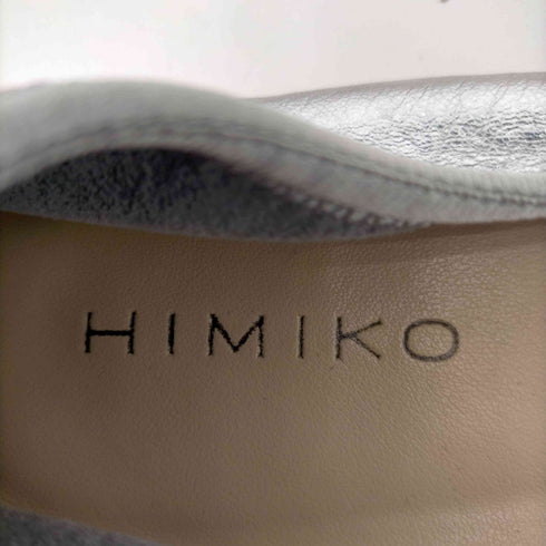 ヒミコ HIMIKO メタリックシルバーフラットシューズ バレエシューズ レディース JPN:24