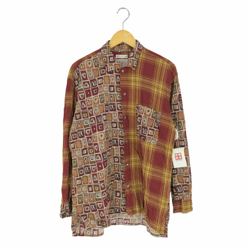 Bombacha イタリア製 クルミボタン 柄シャツ メンズ import:L