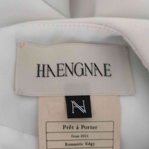 HAENGNAE ワイドカラーノースリーブワンピース レディース FREE