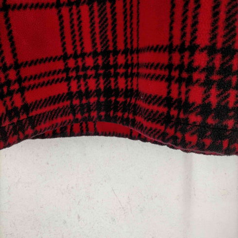 エディーバウアー Eddie Bauer 90s チェック柄 ハーフジップフリースプルオーバー メンズ JPN:M