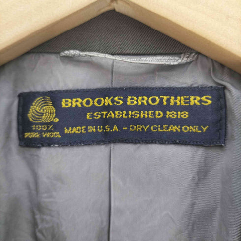 ブルックスブラザーズ BROOKS BROTHERS 80S USA製 PURE WOOL ダブルブレスト テーラードジャケット ユニセックス メンズ 6 REG
