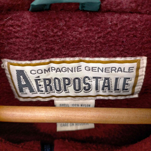 エアロポステール AEROPOSTALE 90S パッカブル ナイロン アノラックジャケット 裏地フリース メンズ import:S