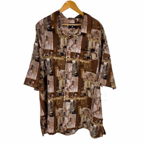 - Rocawear 総柄 オープンカラーS/S シャツ メンズ XXXL