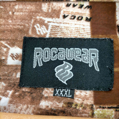 - Rocawear 総柄 オープンカラーS/S シャツ メンズ XXXL