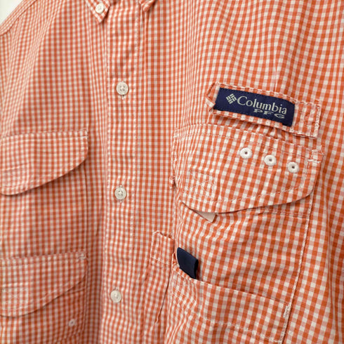 コロンビアスポーツウェア Columbia Sportswear SUPER BONEHEAD ギンガムチェック B.D フィッシングシャツ メンズ import:M