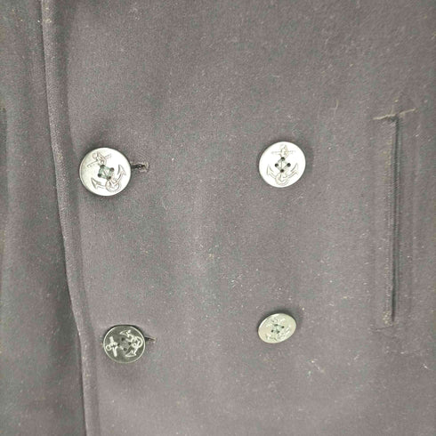 ユーエスネイビー U.S.NAVY 50-60S アメリカ海軍 マリンボタン P COAT ピーコート メンズ US:34