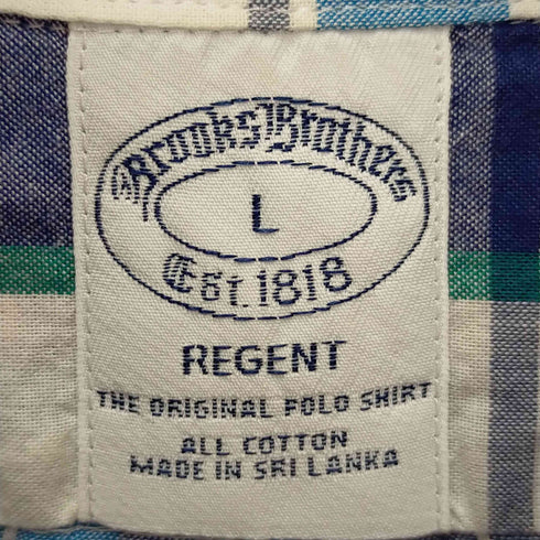 ブルックスブラザーズ BROOKS BROTHERS ボタンダウンチェックシャツ メンズ JPN:L