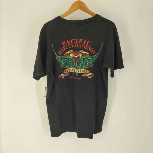 ハーレーダヴィットソン HARLEY DAVIDSON 90S USA製 HONOLULU 両面プリント S/S Tシャツ コピーライト1999 メンズ import:L