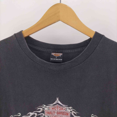 ハーレーダヴィットソン HARLEY DAVIDSON 90S USA製 HONOLULU 両面プリント S/S Tシャツ コピーライト1999 メンズ import:L