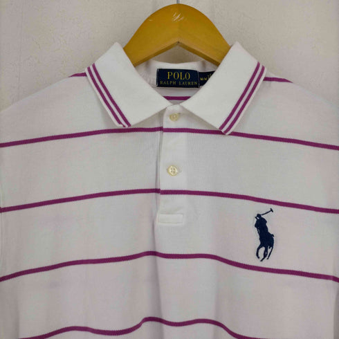 ポロラルフローレン POLO RALPH LAUREN ポニー刺繍 ボーダー ポロシャツ メンズ import:M