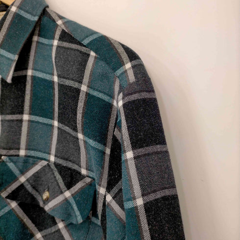 ノースウェスト NORTH WEST 90S アクリルチェックシャツ メンズ import:M