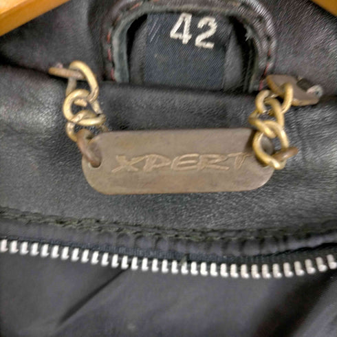 XPERT レザーダブルライダースジャケット メンズ JPN:42