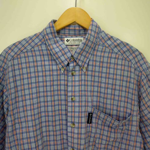 コロンビアスポーツウェア Columbia Sportswear USA製 ボタンダウンチェックシャツ メンズ JPN:M