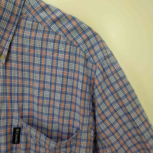 コロンビアスポーツウェア Columbia Sportswear USA製 ボタンダウンチェックシャツ メンズ JPN:M