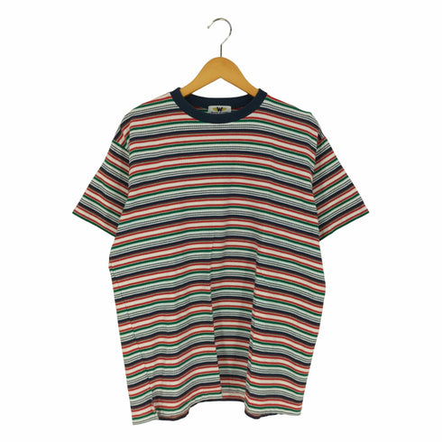 HELLOW WELCOME ボーダークルーネックTシャツ メンズ M~L