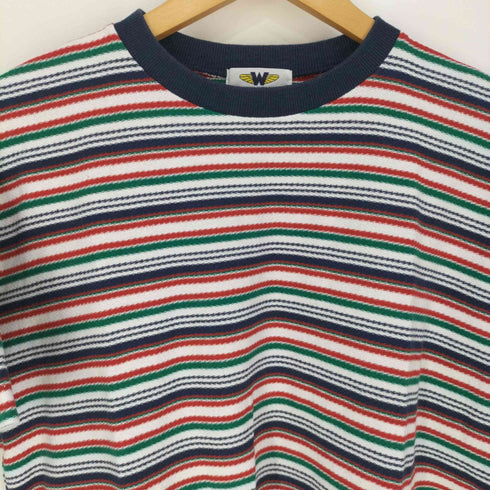 HELLOW WELCOME ボーダークルーネックTシャツ メンズ M~L