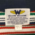 HELLOW WELCOME ボーダークルーネックTシャツ メンズ M~L