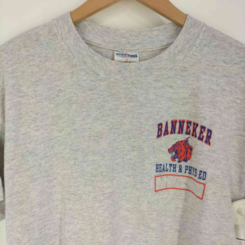 ジャージーズ JERZEES ハイチ製 BANNEKER HEALTH & PHYS ED プリント クルーネックTシャツ メンズ import:M