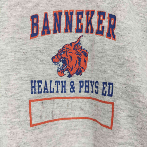 ジャージーズ JERZEES ハイチ製 BANNEKER HEALTH & PHYS ED プリント クルーネックTシャツ メンズ import:M