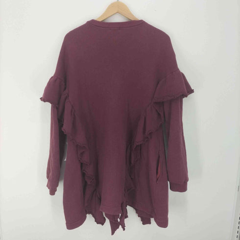 パメオポーズ Pameo Pose PETAL FRILL SWEAT MINI DRESS レディース FREE