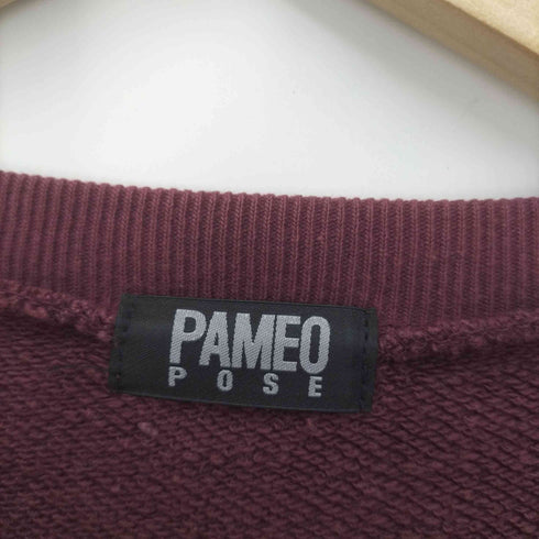 パメオポーズ Pameo Pose PETAL FRILL SWEAT MINI DRESS レディース FREE
