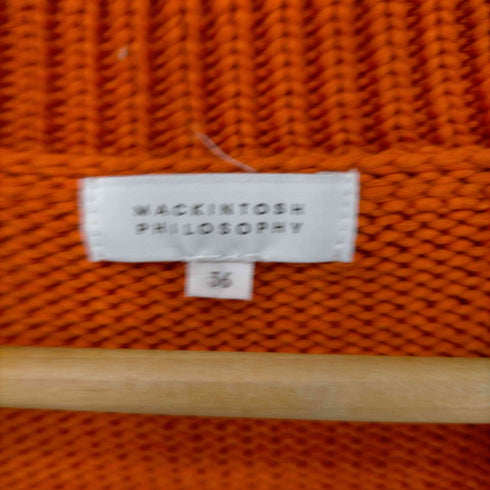 マッキントッシュフィロソフィー MACKINTOSH PHILOSOPHY ポリ混 コットン カーディガン クロップド丈 レディース 36