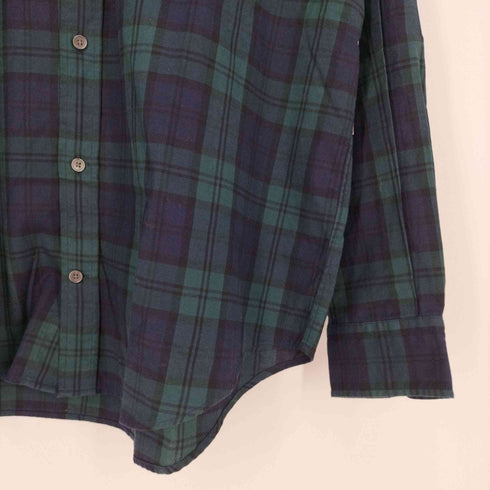 ユナイテッドアローズグリーンレーベルリラクシング UNITED ARROWS green label relaxing チェック ボタンダウンシャツ メンズ JPN:L