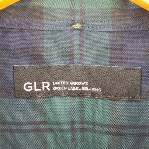 ユナイテッドアローズグリーンレーベルリラクシング UNITED ARROWS green label relaxing チェック ボタンダウンシャツ メンズ JPN:L