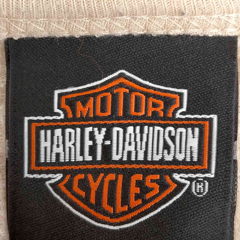 ハーレーダヴィットソン HARLEY DAVIDSON Y2K 鷲総柄プリント サーマルTシャツ レディース import:XL