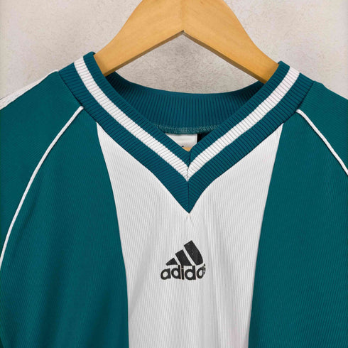 アディダス adidas 90-00s Vネックストライプゲームシャツ メンズ M-L