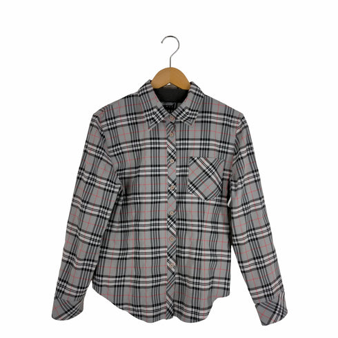 チェック柄クロップドシャツ レディース JPN:M