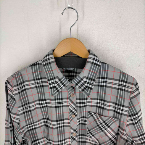 チェック柄クロップドシャツ レディース JPN:M