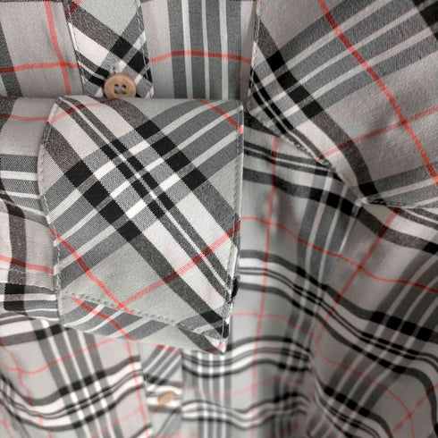 チェック柄クロップドシャツ レディース JPN:M