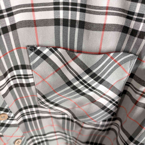 チェック柄クロップドシャツ レディース JPN:M
