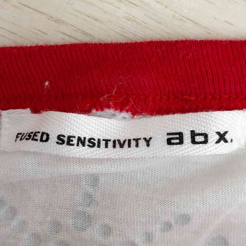 fused sensitivity abx Y2K 背面スタッズ サイケバンド リンガーTシャツ メンズ 2