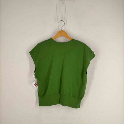 グリーンレーベルリラクシング GREEN LABEL RELAXING ノースリーブVネックニット レディース