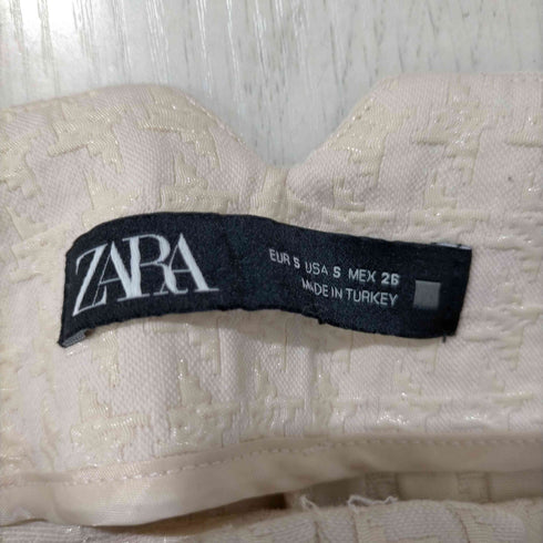 ザラ ZARA ジャガード トラウザーズパンツ レディース S
