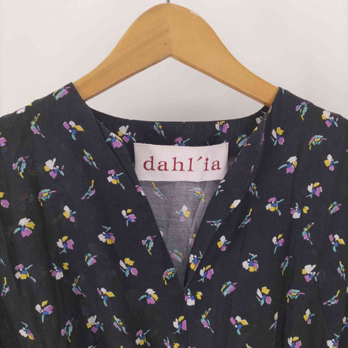 ダリア dahl'ia キュプラ コットン 花柄 ワンピース レディース