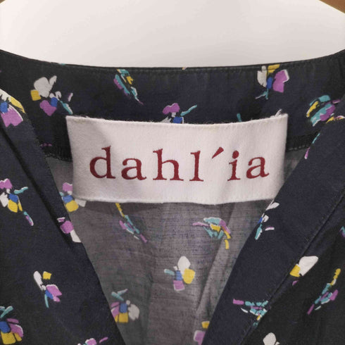 ダリア dahl'ia キュプラ コットン 花柄 ワンピース レディース