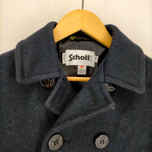 ショット Schott MADE IN CANADA ウールメルトンピーコート レディース JPN:M