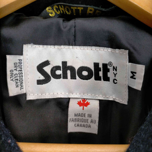 ショット Schott MADE IN CANADA ウールメルトンピーコート レディース JPN:M