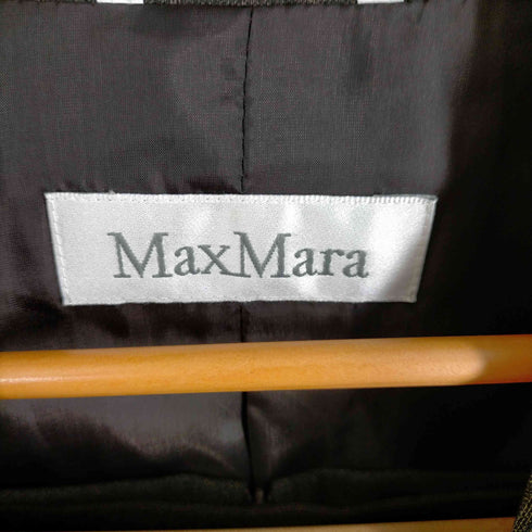 マックスマーラ MAXMARA 白タグ 1Bウール ストライプスカートセットアップ レディース 42
