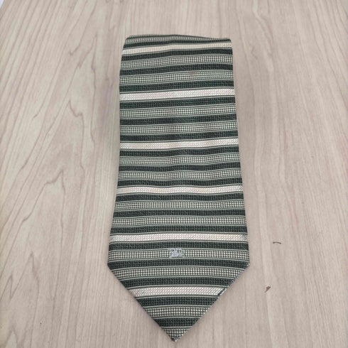 バーバリーズ BURBERRYS ロゴ刺繍ボーダーシルクネクタイ メンズ