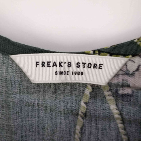 フリークスストア FREAKS STORE 総柄 レーヨンノースリーブワンピース レディース FREE