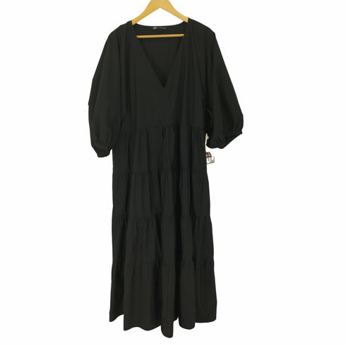 ザラ ZARA Poplin Panelled Dress ポプリン ドレス ワンピース レディース import:XL