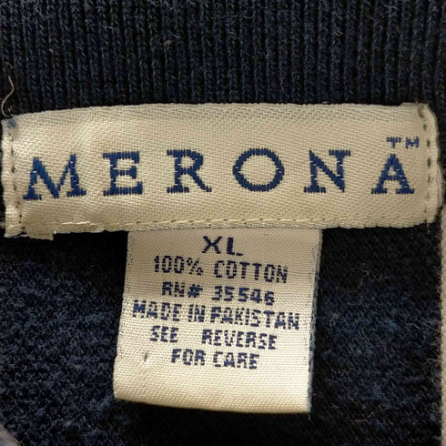 メローナ MERONA 90s パキスタン製 ストライプポロシャツ メンズ JPN:XL